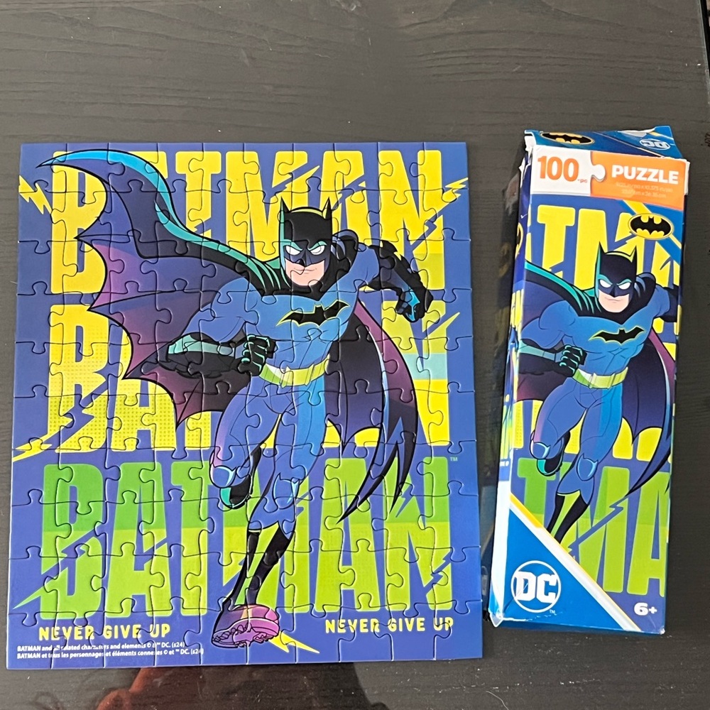 DC Batman Blue and Yellow Puzzle